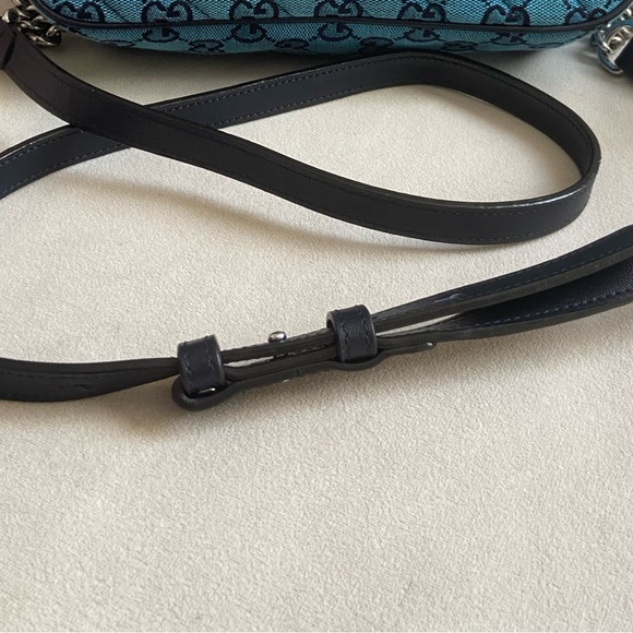 Gucci GG Marmont Small Blue Bag - Picture 10 of 10
